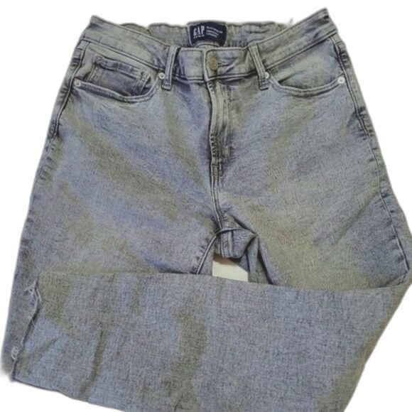 GAP universal legging jeans size 12 or 31 acid wash gray raw hem grey - Picture 1 of 10